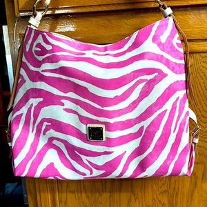Carnation Pink Zebra Dooney and Bourke Bag